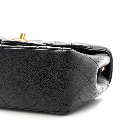 Chanel Caviar Quilted Mini Square Flap Black 9 of 10