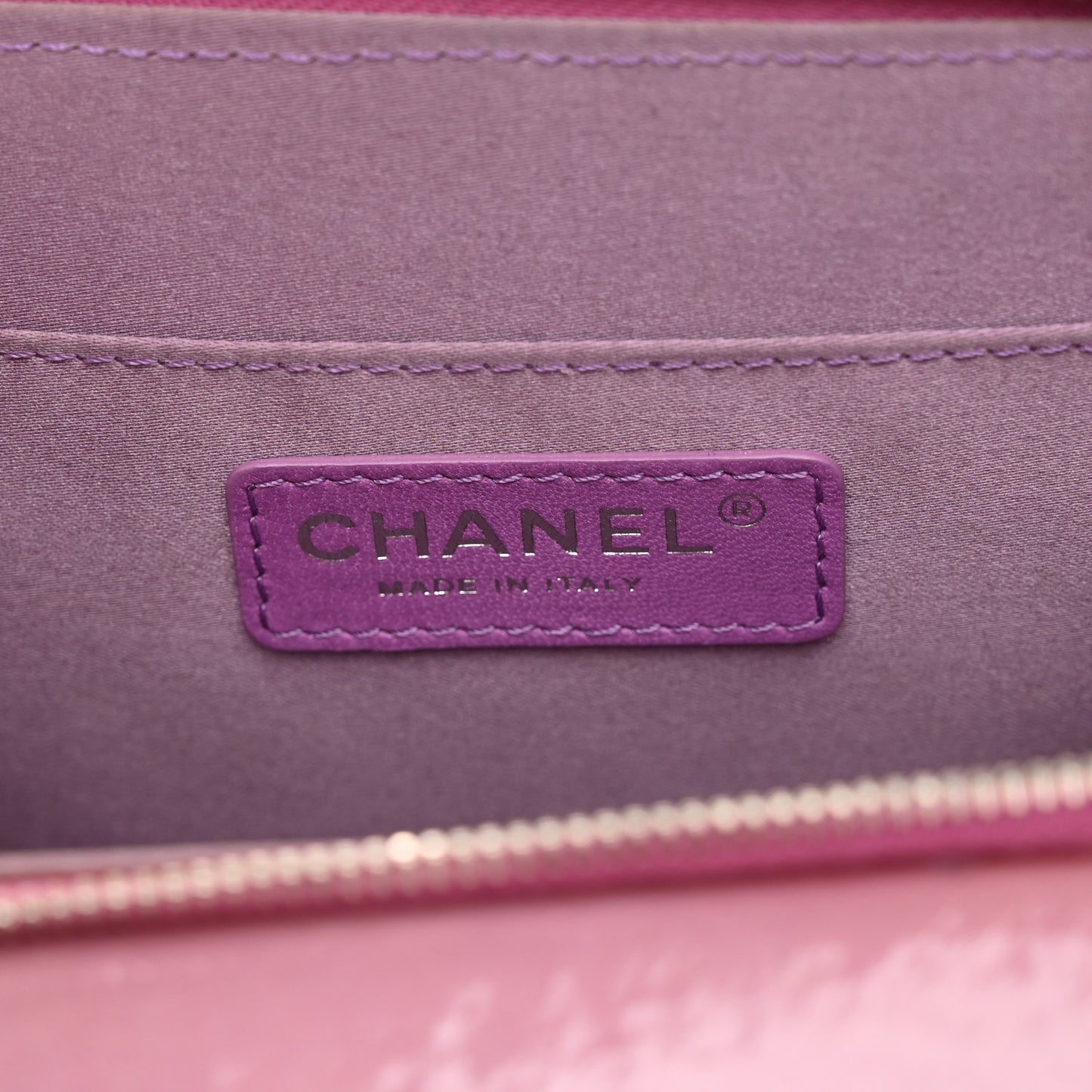 Patent Quilted Small Pocket Box Camera Case Purple