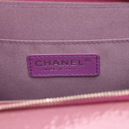 Chanel Patent Quilted Small Pocket Box Camera Case Purple 7 of 13