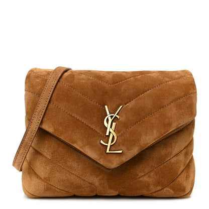 Saint Laurent Suede Toy Loulou Shoulder Bag Cinnamon 1 of 11