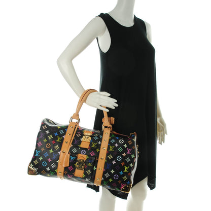 Louis Vuitton Monogram Multicolor Keepall 45 Black 2 of 8