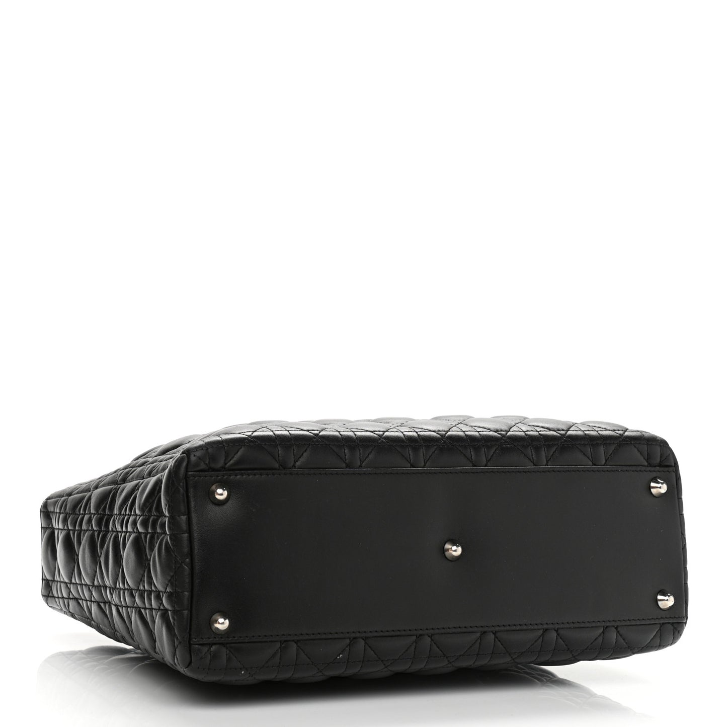 Lambskin Cannage Large Lady Dior Black