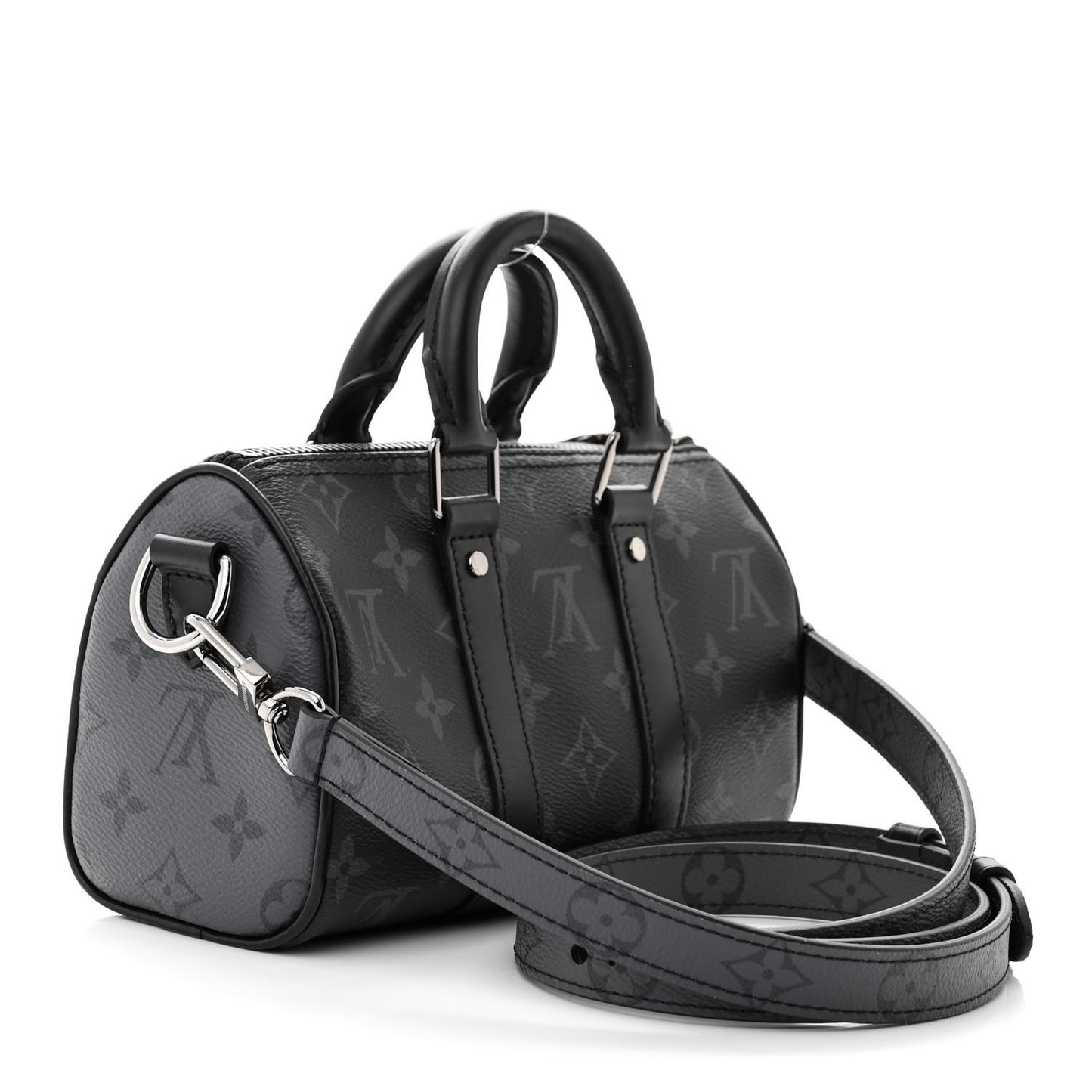 Reverse Monogram Eclipse Keepall XS Black