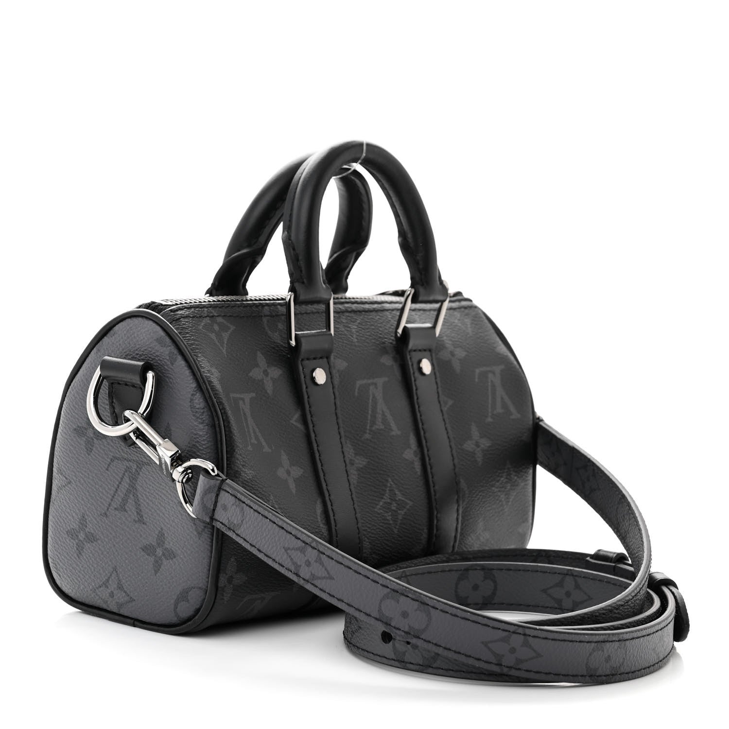 Louis Vuitton Reverse Monogram Eclipse Keepall XS Black 3 of 9