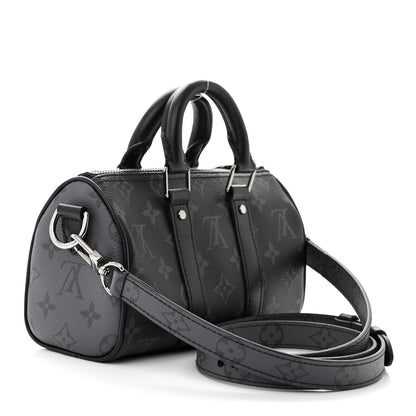 Louis Vuitton Reverse Monogram Eclipse Keepall XS Black 3 of 9
