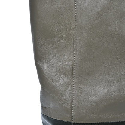 Burberry Grainy Calfskin House Check Medium Banner Tote Black 22 of 22