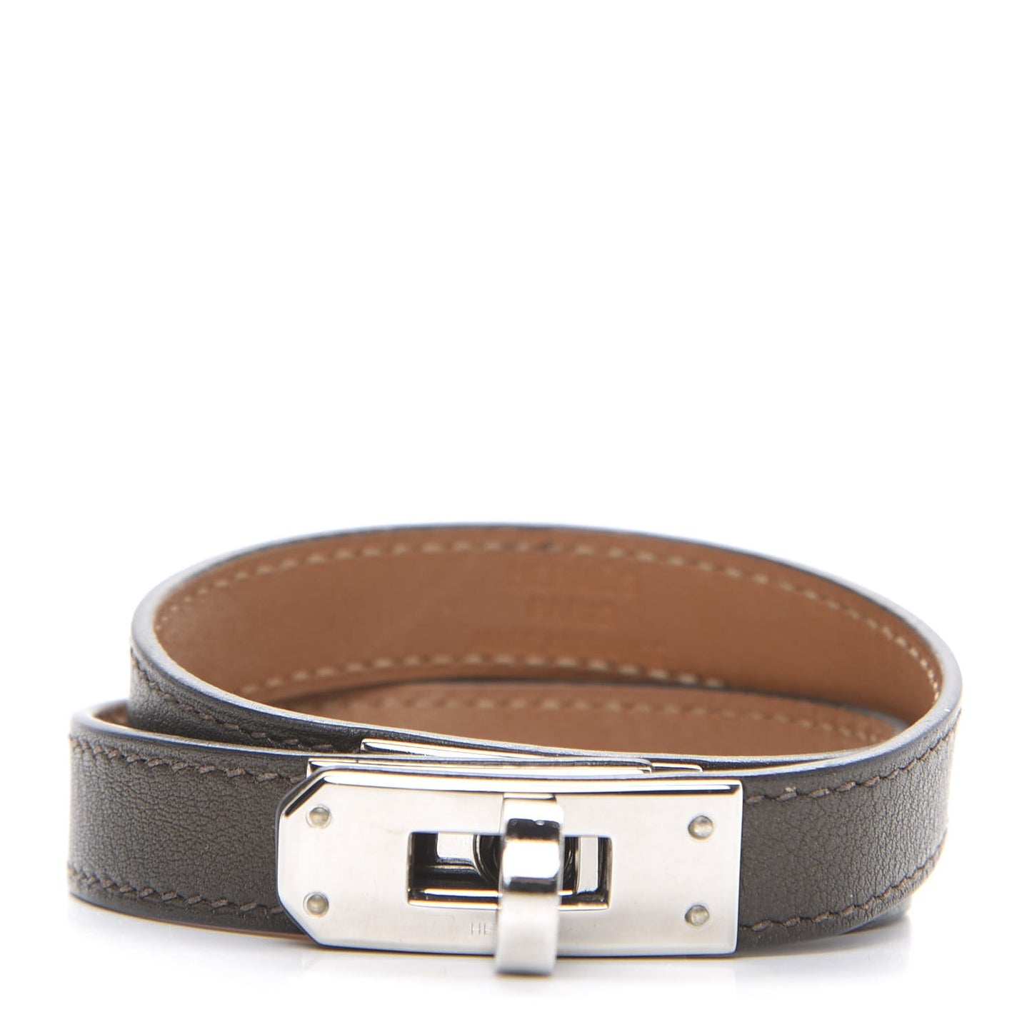 Swift Kelly Double Tour Bracelet M Etain