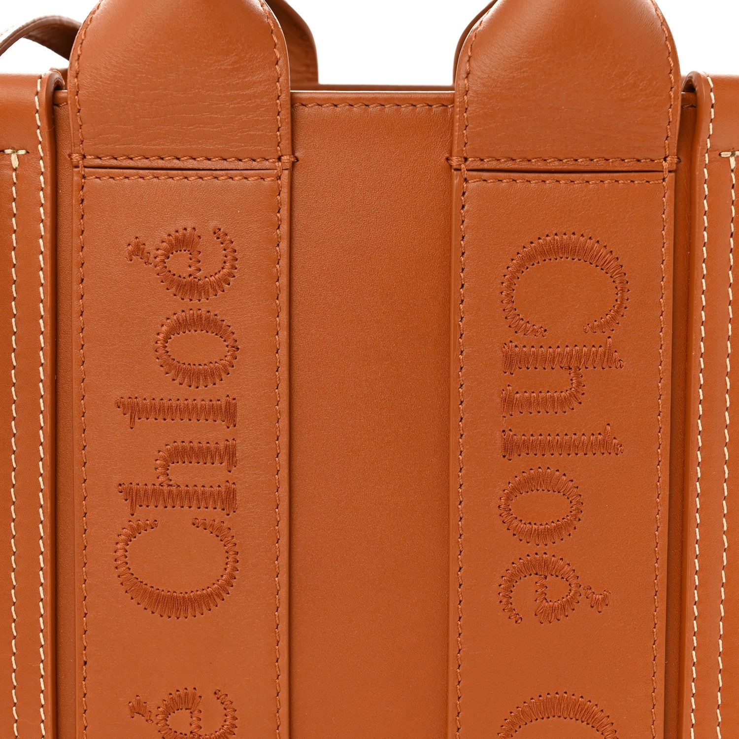 Chloe Calfskin Small Woody Tote Caramel 8 of 12