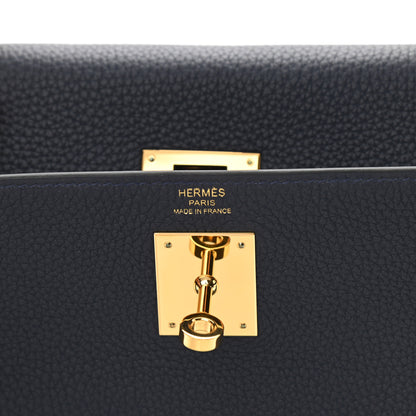 Hermes Togo Kelly Retourne 28 Bleu Nuit 6 of 12