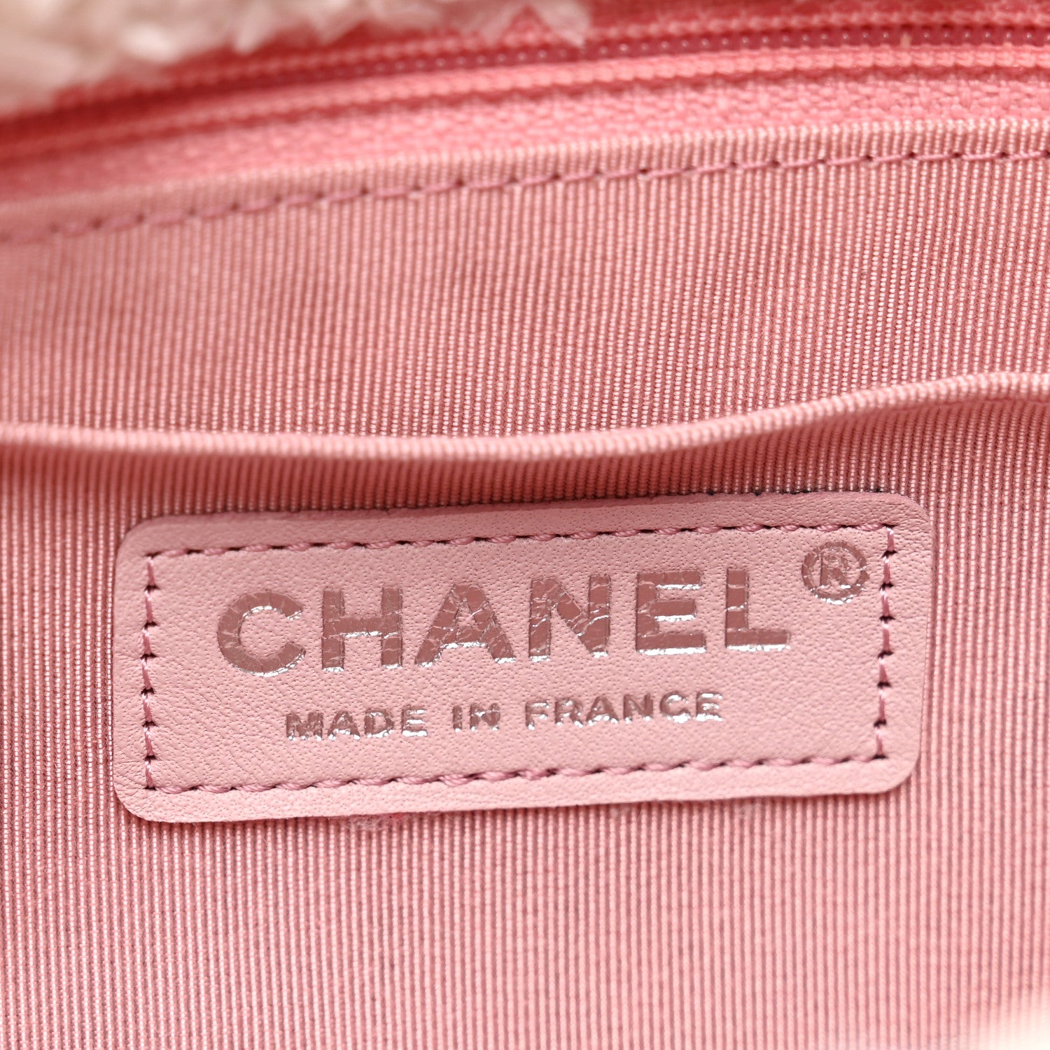 Chanel Tweed Quilted Mini Rectangular Flap Light Pink Silver Blue 7 of 10