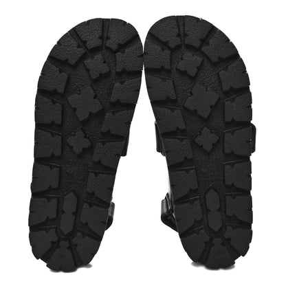 Prada Nappa Quilted Padded Slingback Sandals 37 Black 5 of 9