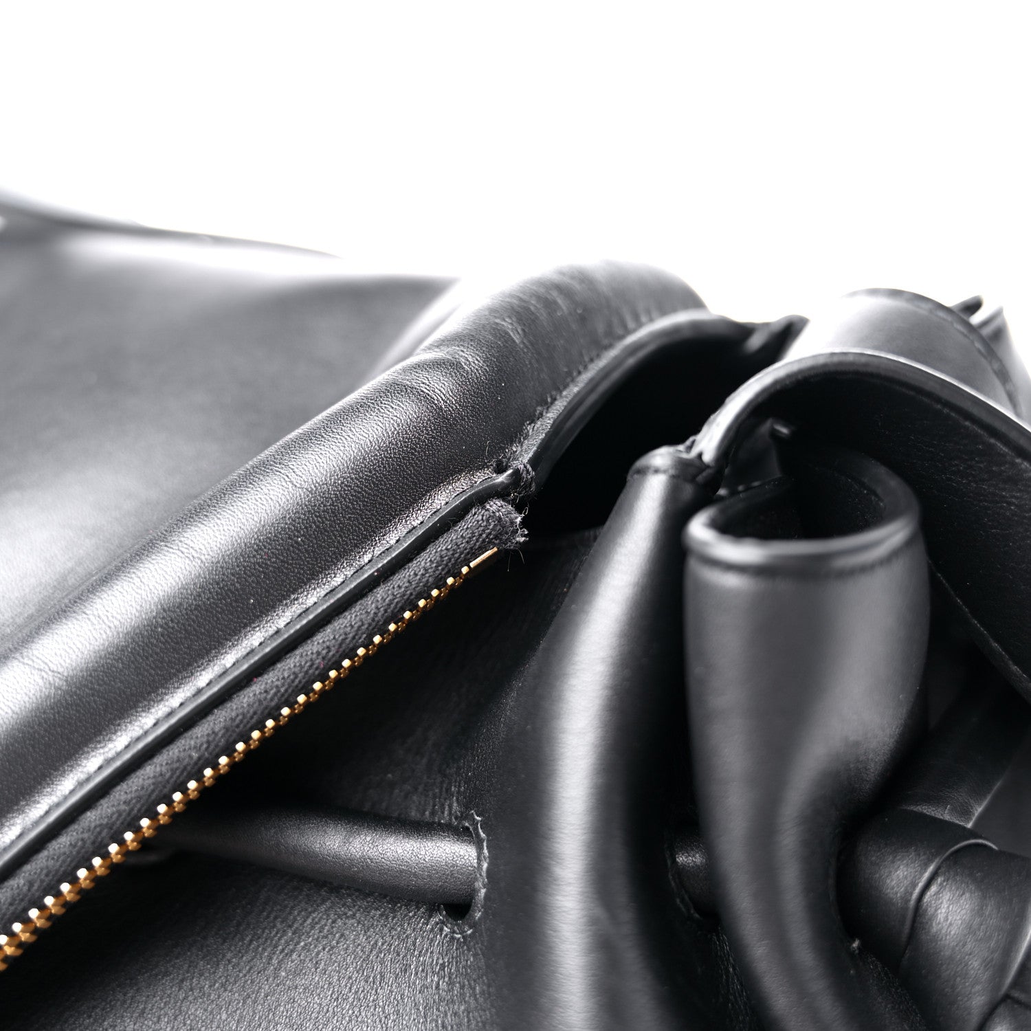 Bottega Veneta Calfskin Large Beak Tote Black 9 of 9