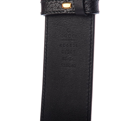 Gucci Textured Calfskin Double G 40mm Belt 85 34 Black 3 of 4