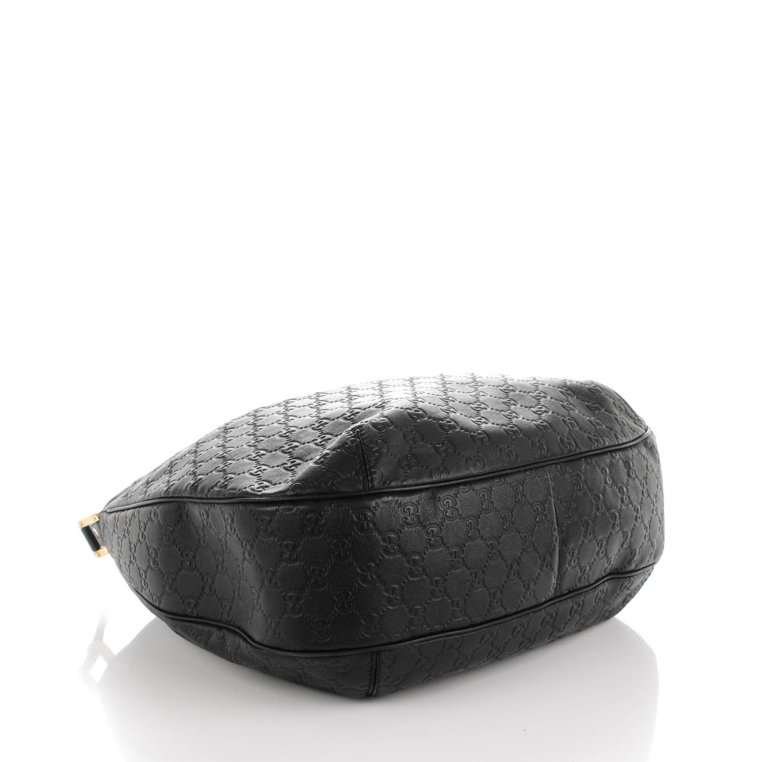 Gucci Guccissima Large New Ladies Web Hobo Black 4 of 7