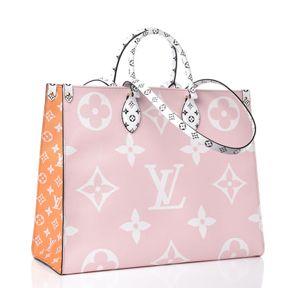 Louis Vuitton Monogram Giant Onthego GM Rouge Rose 3 of 10