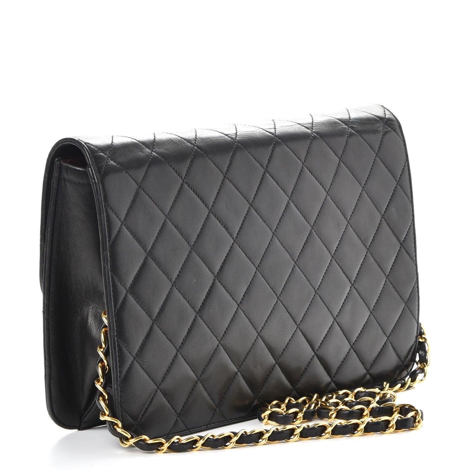 Chanel Lambskin Quilted Medium Single Flap Black 3 of 11