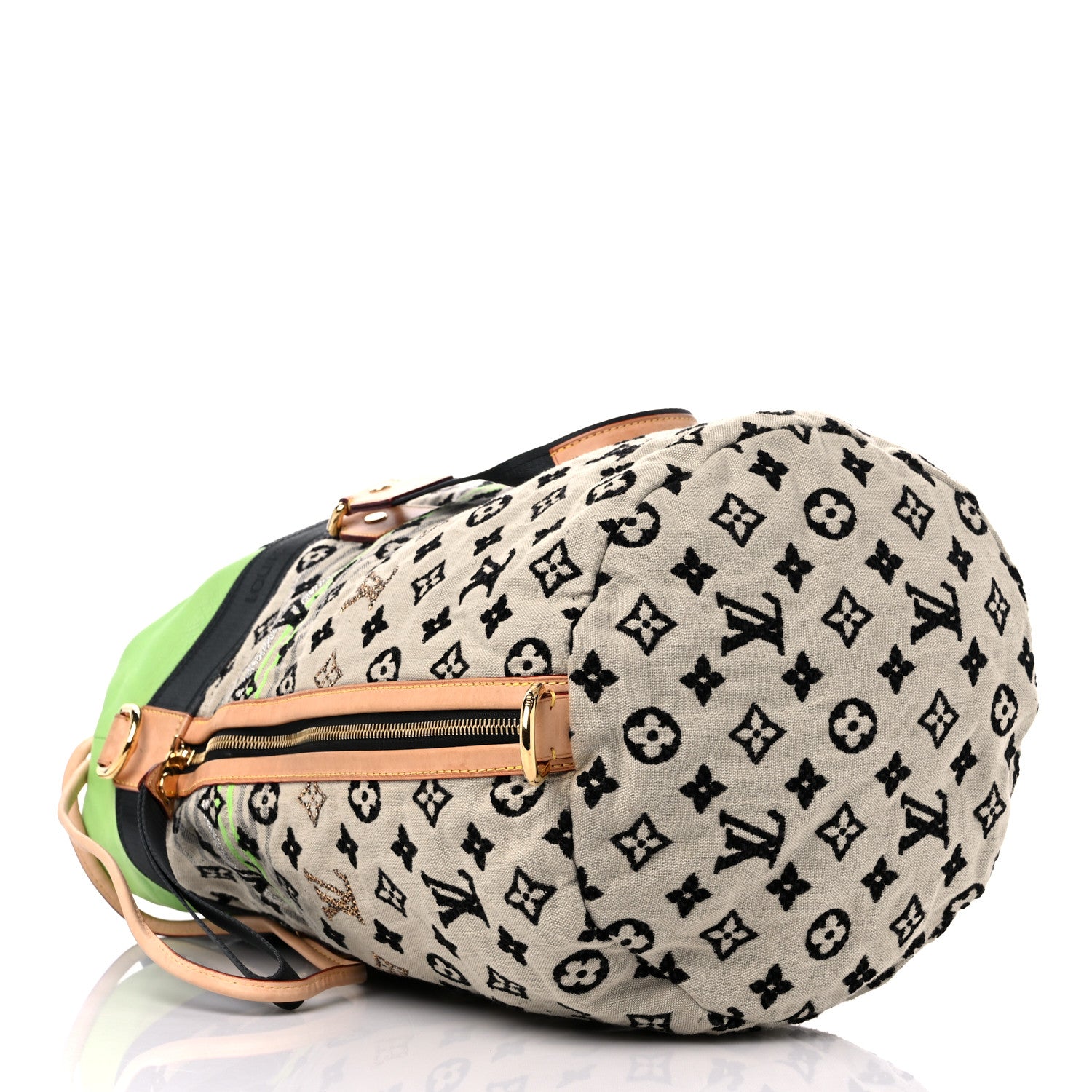 Louis Vuitton Fabric Jacquard Monogram Cheche Gypsy GM Vert 3 of 14