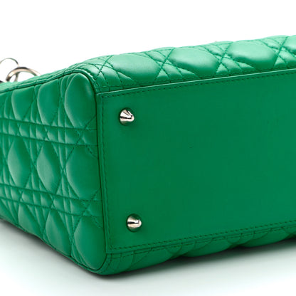 Christian Dior Lambskin Cannage Medium Lady Dior Green 8 of 14