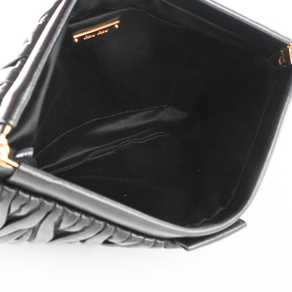 Miu Miu Leather Matelasse Lux Clutch Black 5 of 9