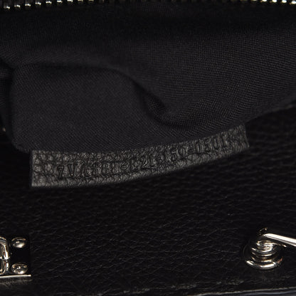 Fendi Cuoio Romano Selleria Bi-Color Large Mens Peekaboo Iconic Essential Satchel Lavagna Black 8 of 8