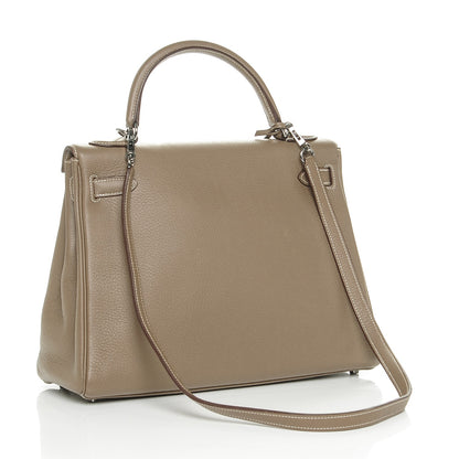 Hermes Taurillon Clemence Kelly Retourne 32 Etoupe 4 of 24