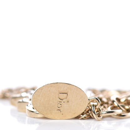 Christian Dior Crystal Logo Bracelet Gold 3 of 3