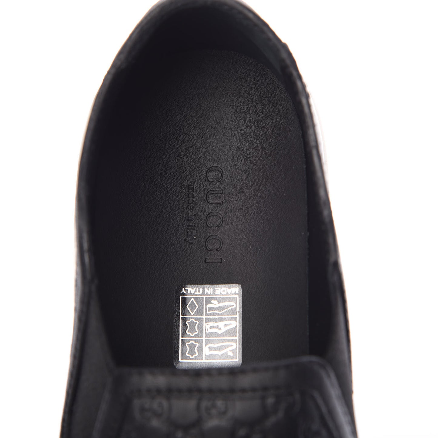 Microguccissima Womens Slip On Sneakers 39 Black