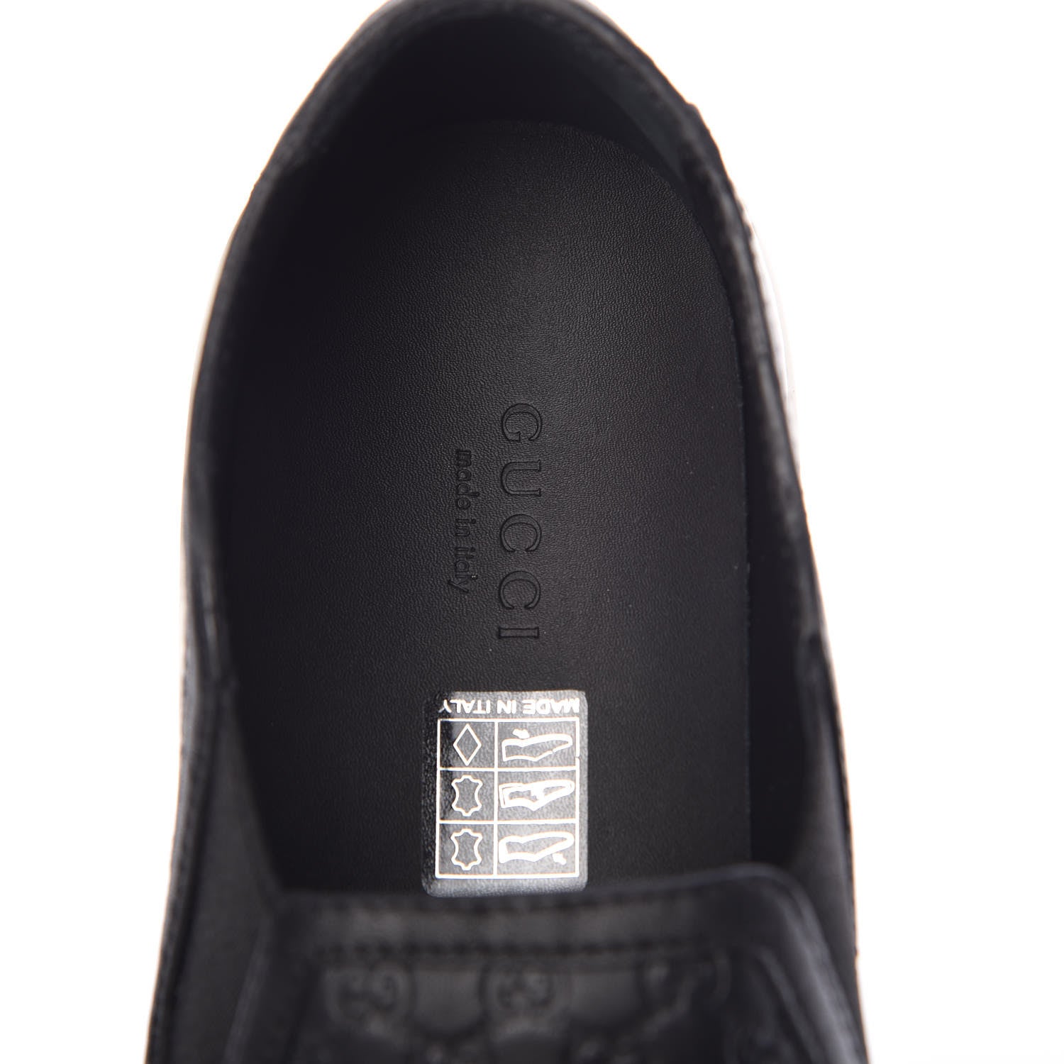 Gucci Microguccissima Womens Slip On Sneakers 39 Black 8 of 10