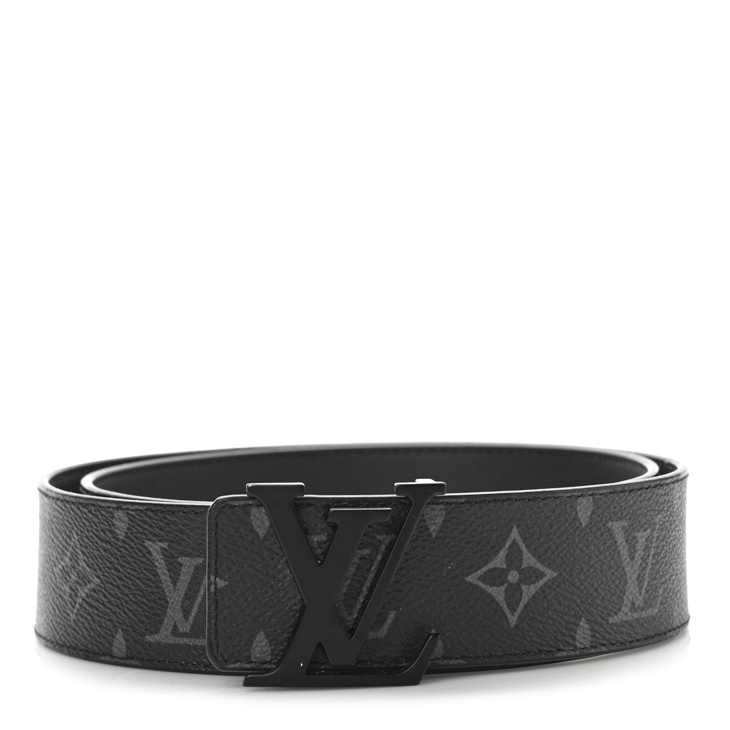 Monogram Eclipse 40mm LV Initiales Belt 90 36 Matte Black