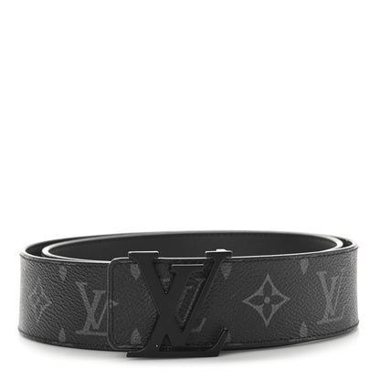 Louis Vuitton Monogram Eclipse 40mm LV Initiales Belt 90 36 Matte Black 1 of 5