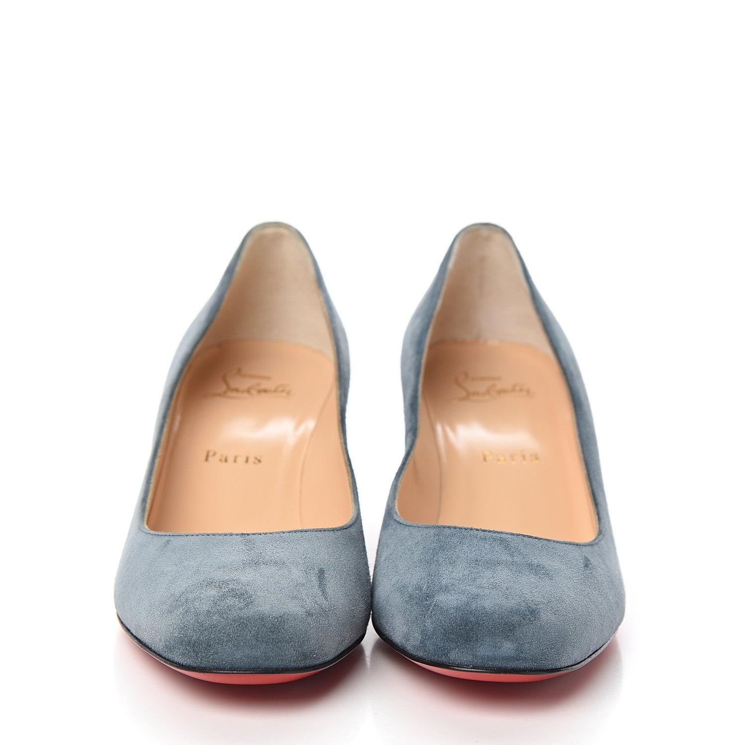 Christian Louboutin Veau Velours Miss Sab 55 Pumps 36.5 Tempete 2 of 8
