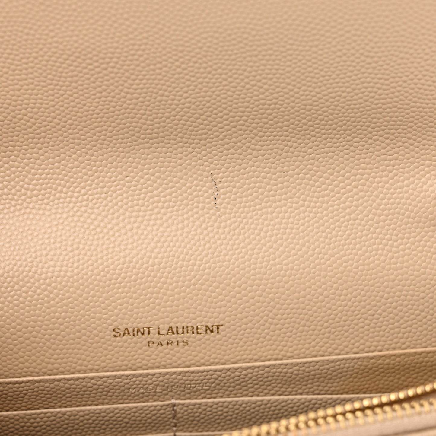 Grain De Poudre Matelasse Chevron Monogram Envelope Chain Wallet Nude Powder