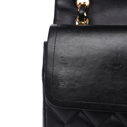 Chanel Lambskin Quilted Maxi Double Flap Black 9 of 16
