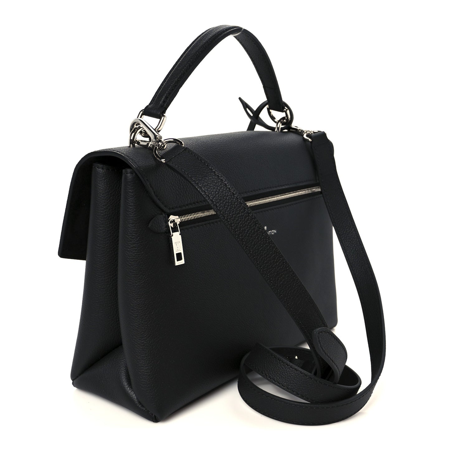 Soft Calfskin My Lockme Top Handle Black