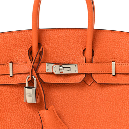 Hermes Togo Birkin 25 Orange 7 of 12