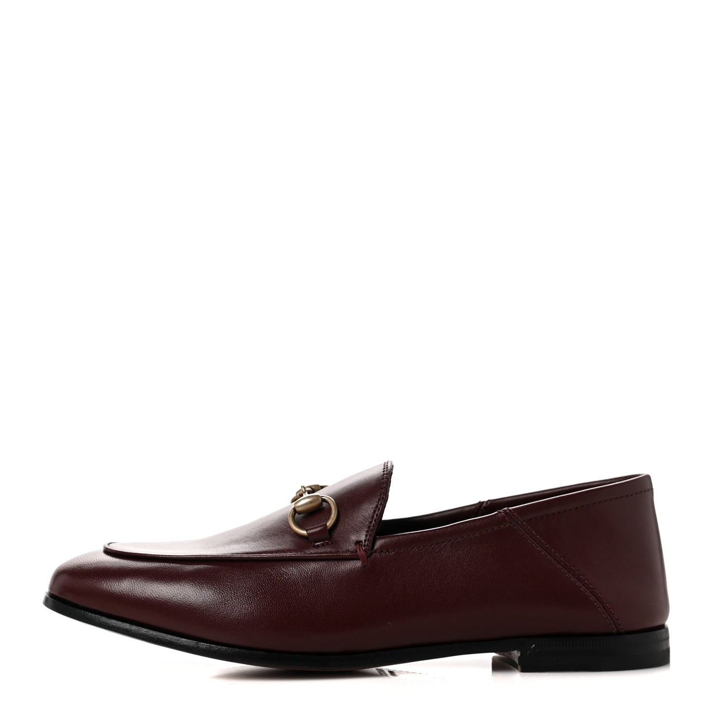 Lambskin Womens Brixton Horsebit Loafers 35.5 Vintage Bordeaux