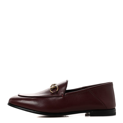 Gucci Lambskin Womens Brixton Horsebit Loafers 35.5 Vintage Bordeaux 1 of 9