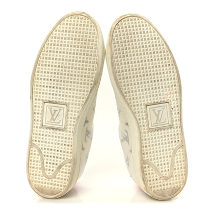 Louis Vuitton Technical Fabric Calfskin Monogram Frontrow Sneakers 35.5 Pink 6 of 10