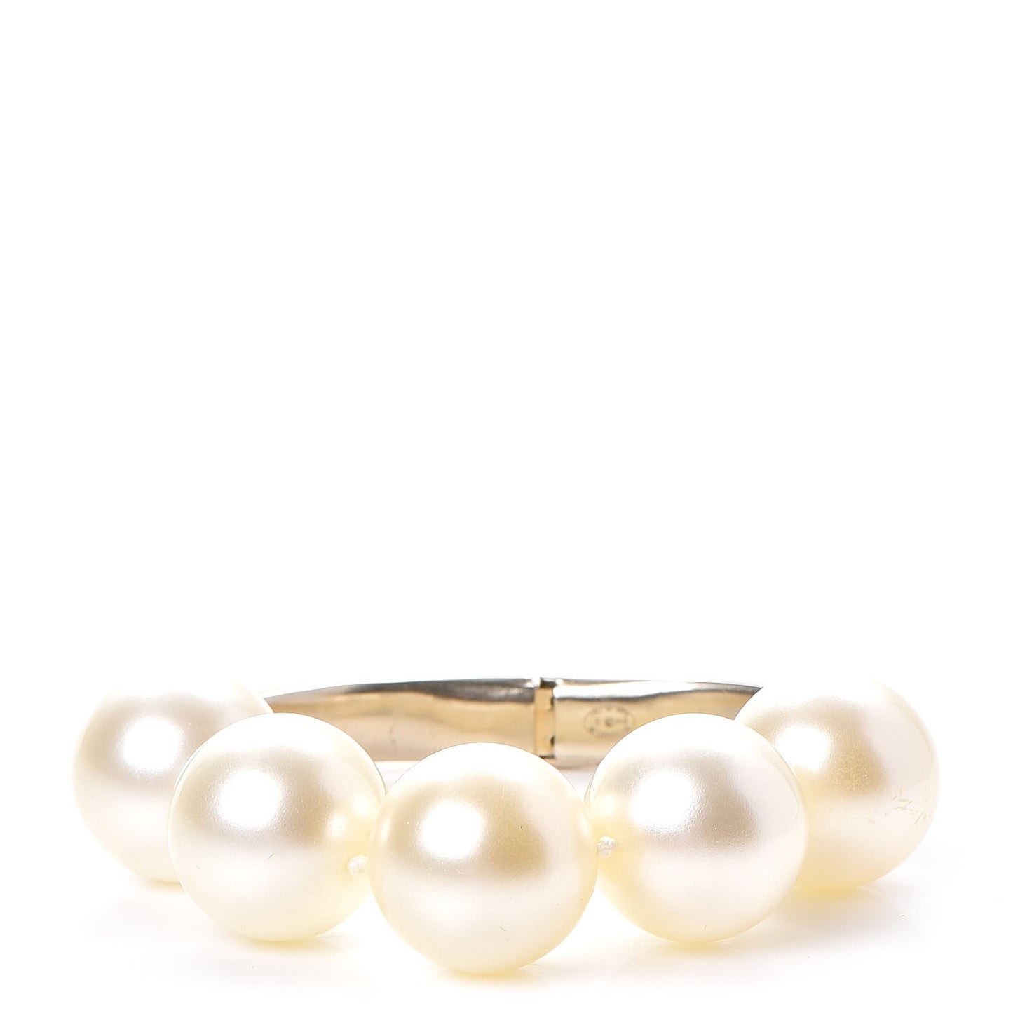 Pearl CC Bracelet Gold