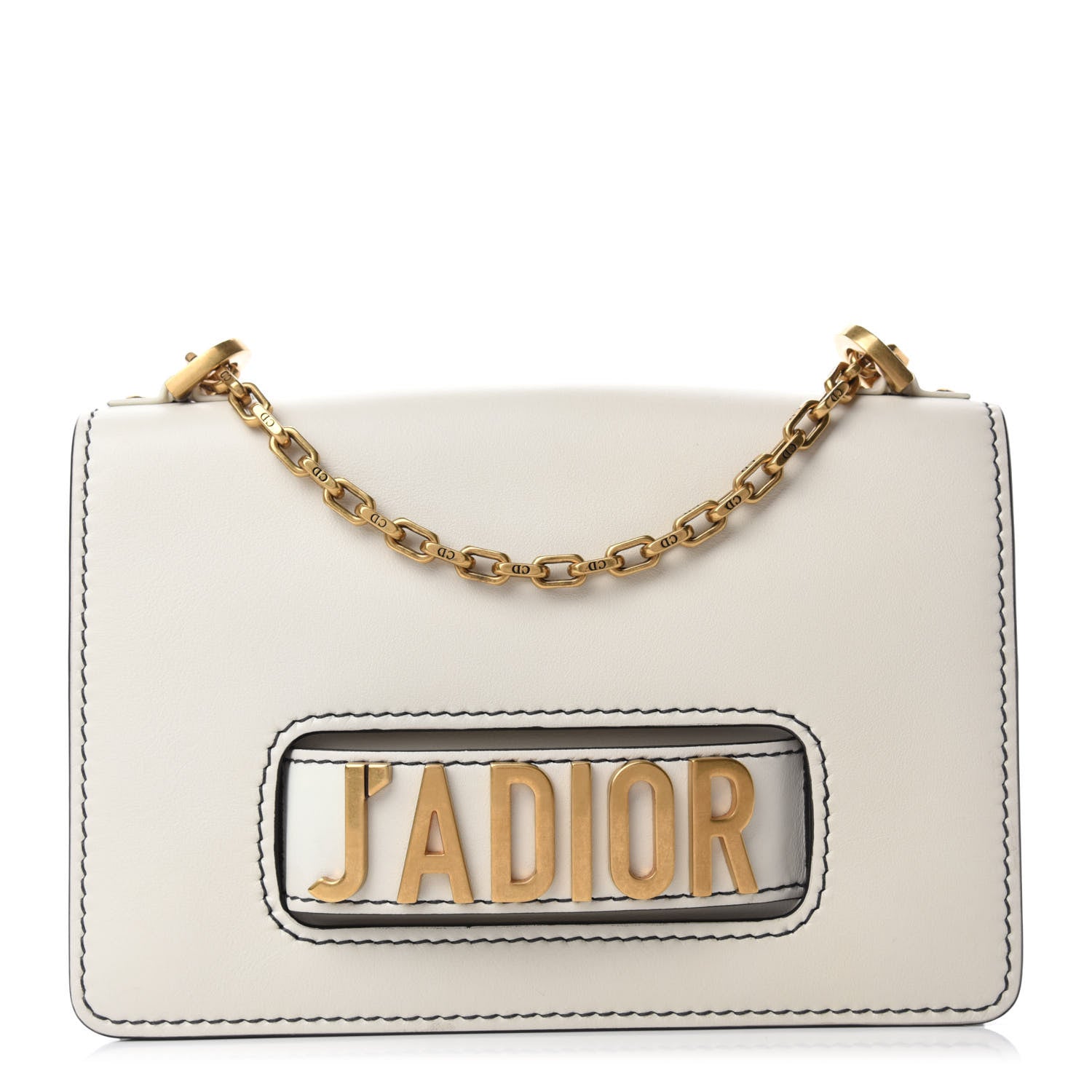 Christian Dior Calfskin J'Adior Chain Flap Bag Off White 1 of 10
