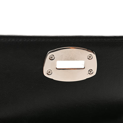Miu Miu Nappa Matelasse Crystal Chain Wallet On Chain Black 10 of 12