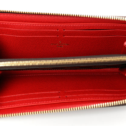 Louis Vuitton Damier Ebene Clemence Wallet Cherry 6 of 7
