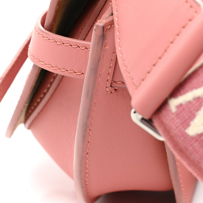 Loewe Calfskin Jacquard Mini Gate Dual Bag Peach Bloom 10 of 12