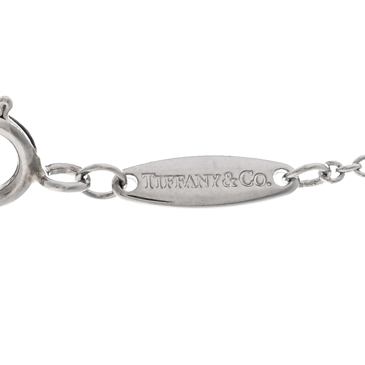 Platinum Diamond .64ct Elsa Peretti Diamonds by the Yard Pendant Necklace