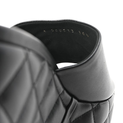 Chanel Lambskin Quilted CC Platform Mules 38.5 Black 9 of 10