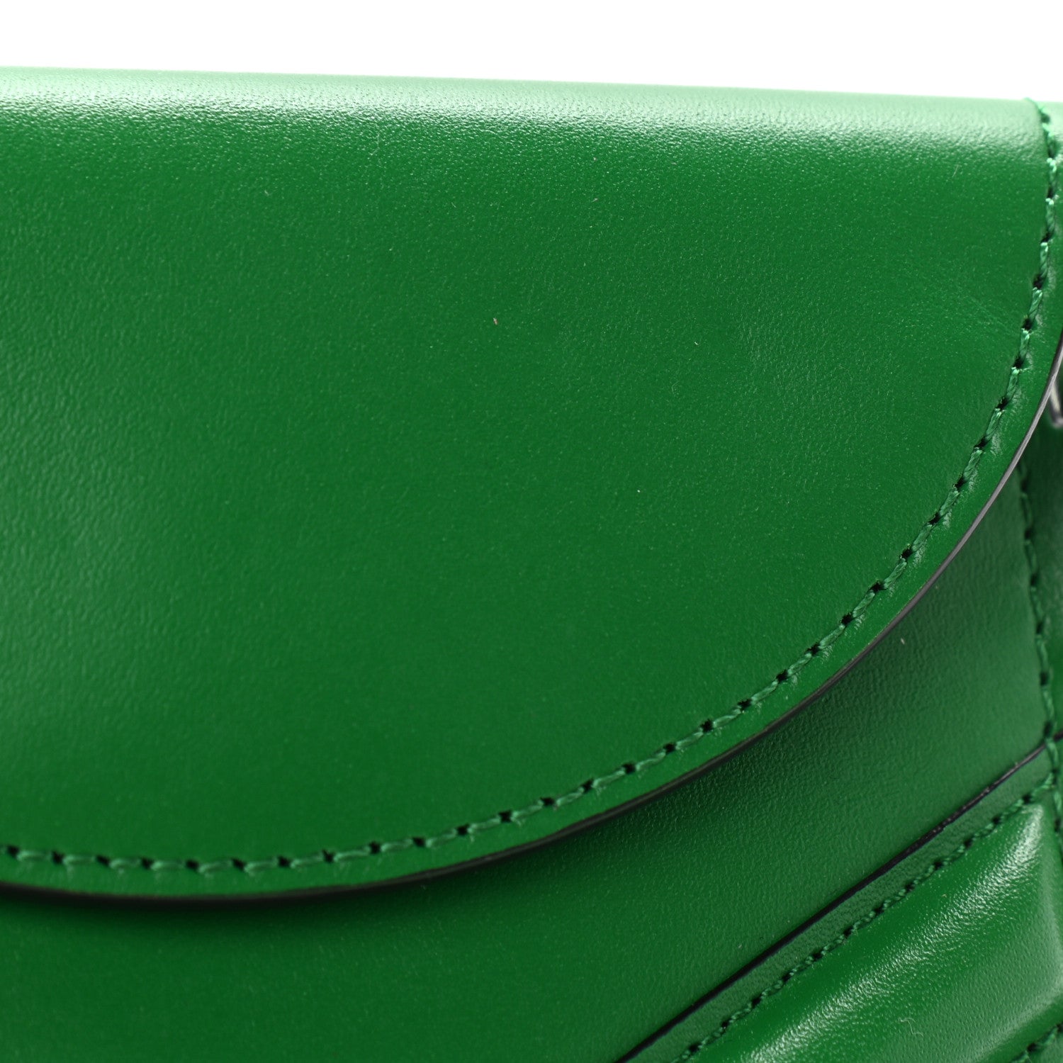 Alexander McQueen Calfskin The Curve Micro Crossbody Pouch Bag Forest Green 10 of 11