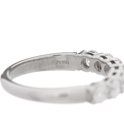 Tiffany Platinum Diamond 3.5mm Embrace Half Circle Band Ring 50 5.5 4 of 5