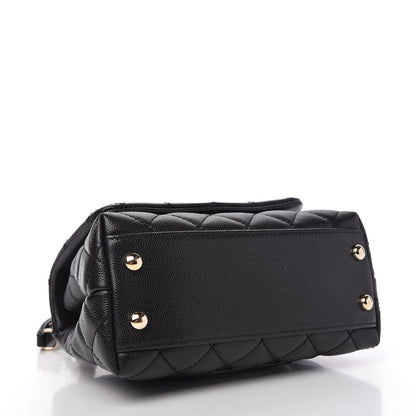 Chanel Caviar Quilted Extra Mini Coco Handle Flap Black 4 of 11