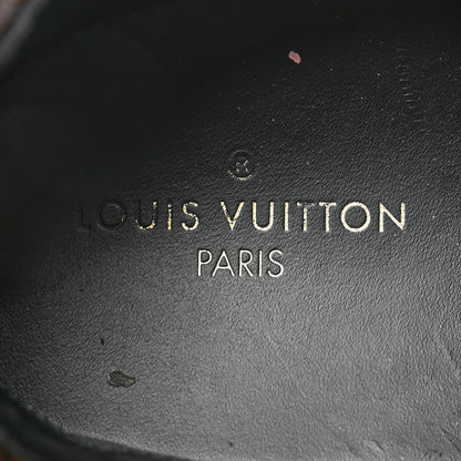 Louis Vuitton Suede Monogram Run Away Sneakers 40 Black 7 of 8