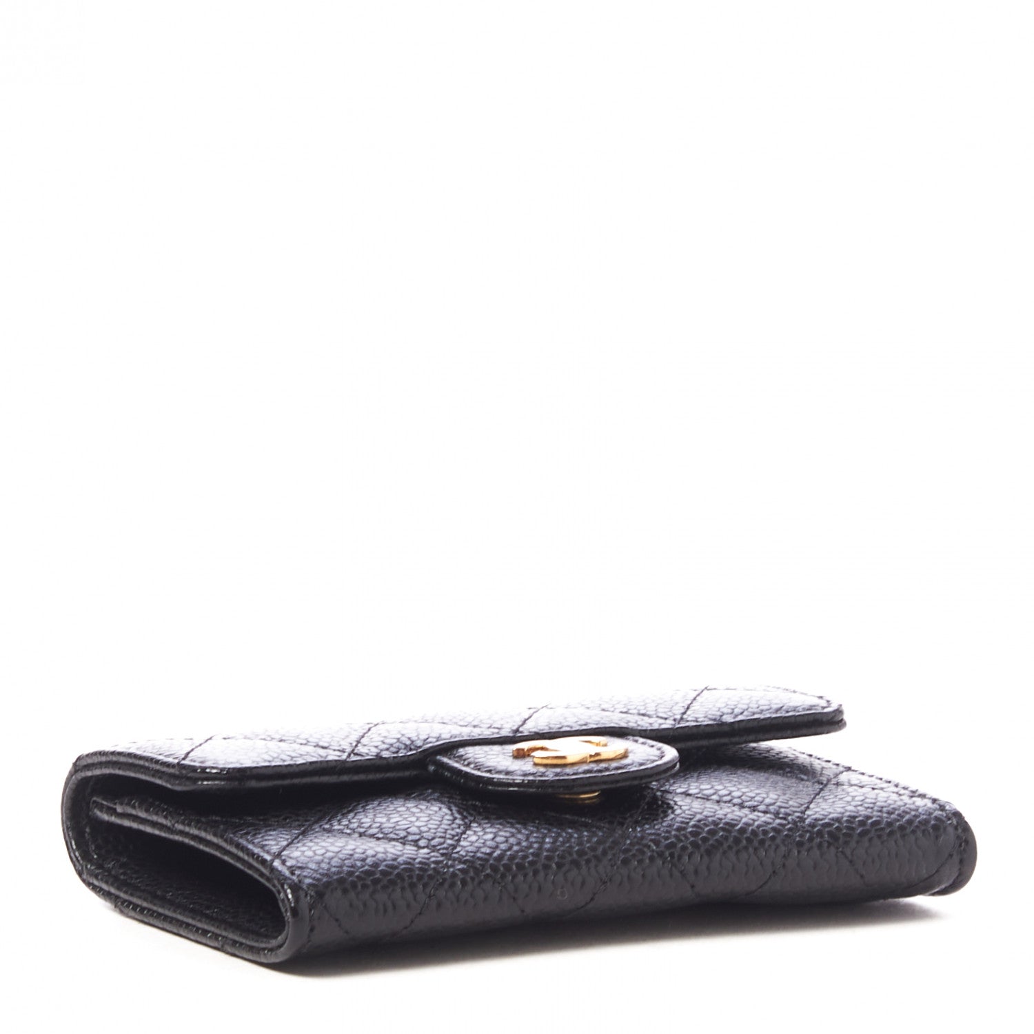 Chanel Caviar Quilted Flap Card Holder Black 3 of 9
